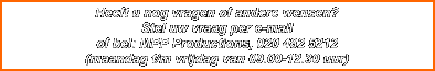 Heeft u nog vragen of andere wensen? 